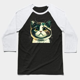 Fat But Cute Fat But Beautiful Cat Proud Baseball T-Shirt